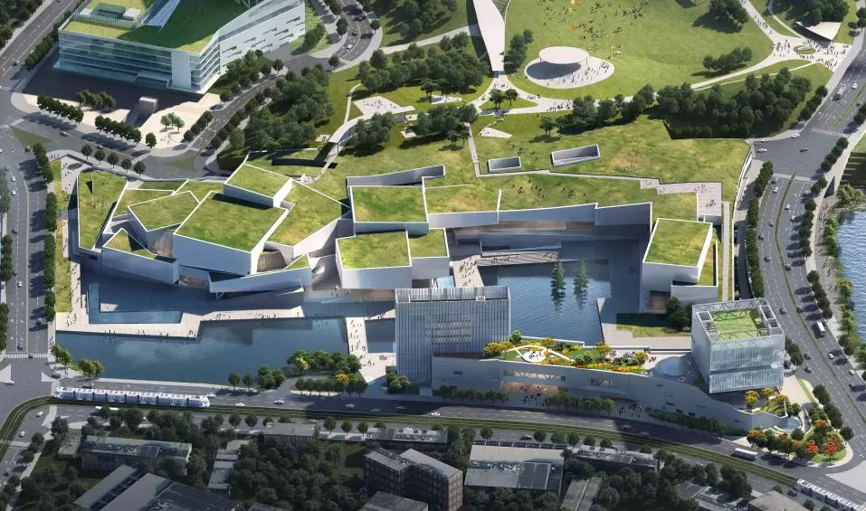 Shenzhen Luhu Culture Center with Aalborg Excel UHPC Cladding